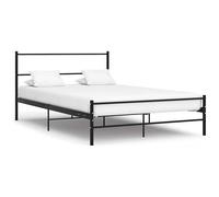 VIDAXL - Giroletto con Testiera senza Materasso Nero 140x200 cm Metallo