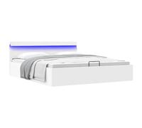 VIDAXL - Giroletto Contenitore Idraulico LED Bianco Similpelle 180x200cm