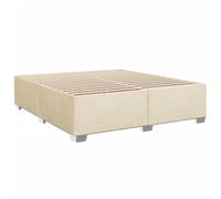 vidaXL Giroletto Crema 180x200 cm in Tessuto, Rete Letto, giroletto con Piattaforma, giroletto Imbottito, mobili Camera da Letto, giroletto Doppio