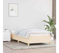 vidaXL Giroletto Crema 90x190 cm in Tessuto