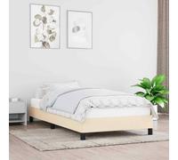 vidaXL Giroletto Crema 90x200 cm in Tessuto