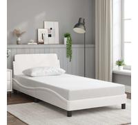 vidaXL Giroletto Dover Bianco 100x190 cm in Similpelle