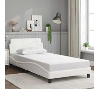 vidaXL Giroletto Dover Bianco 100x200 cm in Similpelle