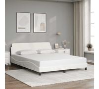 vidaXL Giroletto Dover Bianco 160x200 cm in Similpelle