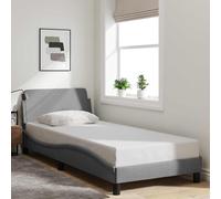 vidaXL Giroletto Dover Grigio Chiaro 90x190 cm Tessuto