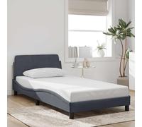 vidaXL Giroletto Dover Grigio Scuro 100x190 cm in Velluto