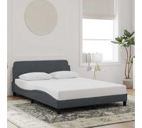 vidaXL Giroletto Dover Grigio Scuro 120x200 cm Velluto