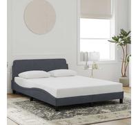 vidaXL Giroletto Dover Grigio Scuro 140x200 cm Velluto