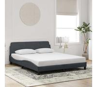 vidaXL Giroletto Dover Grigio Scuro 152x203 cm in Velluto