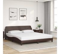 vidaXL Giroletto Dover Marrone 180x200 cm in Similpelle