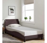 vidaXL Giroletto Dover Marrone Scuro 80x200 cm Tessuto