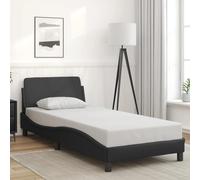 vidaXL Giroletto con Testiera Nero 90x190 cm in Similpelle