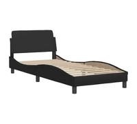 vidaXL Giroletto con Testiera Nero 90x190 cm in Similpelle