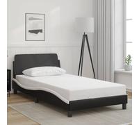 vidaXL Giroletto Dover Nero e Bianco 100x190cm in Similpelle