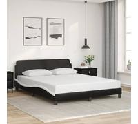 vidaXL Giroletto Dover Nero e Bianco 152x203 cm in Similpelle
