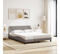 vidaXL Giroletto Dover Tortora 160x200 cm in Tessuto