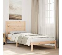 vidaXL Giroletto Extra Lungo senza Materasso 100x210 cm Legno Massello