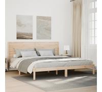 vidaXL Giroletto Extra Lungo senza Materasso 200x220 cm Legno Massello