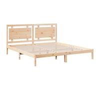vidaXL Giroletto Extra Lungo Senza Materasso 200x220 cm Legno Massello, mobili Camera da Letto, Letto Matrimoniale, giroletto in Legno, Letto