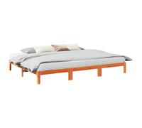 vidaXL Giroletto Familiare senza Materasso Marrone Cera 270x200 cm