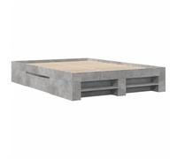 vidaXL Giroletto Grigio Cemento 140x190 cm in Legno Multistrato