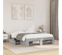 vidaXL Giroletto Grigio Cemento 140x190 cm in Legno Multistrato