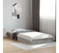 vidaXL Giroletto Grigio Cemento 75x190 cm in Legno Multistrato