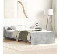 vidaXL Giroletto Grigio Cemento 90x190 cm in Legno Multistrato