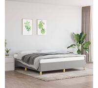 vidaXL Giroletto Grigio Chiaro 160x200 cm in Tessuto