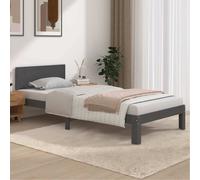 vidaXL Giroletto Grigio in Legno Massello di Pino 90x200 cm