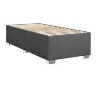 vidaXL Giroletto Grigio Scuro 100x200 cm in Tessuto, Rete Letto, giroletto con Piattaforma, giroletto Imbottito, mobili Camera da Letto