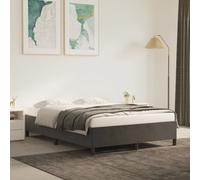 vidaXL Giroletto Grigio Scuro 140x190 cm in Velluto