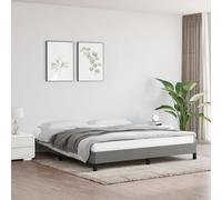 vidaXL Giroletto Grigio Scuro 160x200 cm in Tessuto
