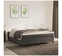 VIDAXL - Giroletto Grigio Scuro 160x200 cm in Velluto - SPEDIZIONE GRATUITA