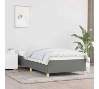 vidaXL Giroletto Grigio Scuro 80x200 cm in Tessuto
