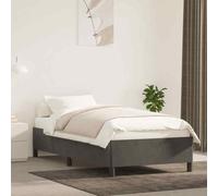 VIDAXL - Giroletto Grigio Scuro 90x190 Cm In Velluto - SPEDIZIONE GRATUITA