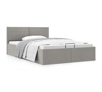 vidaXL Giroletto Idraulico Contenitore Grigio Chiaro Tessuto 120x200cm