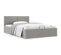 vidaXL Giroletto Idraulico Contenitore Grigio Chiaro Tessuto 140x200cm
