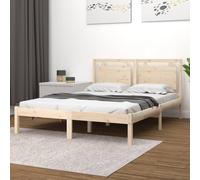 vidaXL Giroletto in Legno Massello 180x200 cm Super King