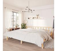 vidaXL Giroletto in Legno Massello 180x200 cm Super King