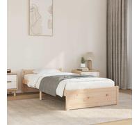vidaXL Giroletto in Legno Massello 75x190 cm Small Single