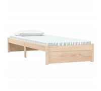 vidaXL Giroletto in Legno Massello 75x190 cm Small Single