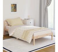 vidaXL Telaio Letto in Legno Massello di Pino 100x200 cm
