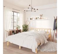 vidaXL Giroletto in Legno Massello di Pino 120x190cm Small Double