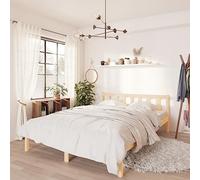 vidaXL Giroletto in Legno Massello di Pino 120x200 cm