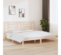 vidaXL Giroletto in Legno Massello di Pino 200x200 cm