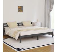 vidaXL Giroletto in Legno Massello di Pino 200x200 cm Grigio