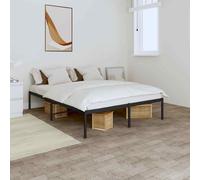 vidaXL Giroletto in Metallo Nero 140x200 cm