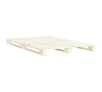vidaXL Giroletto in Pallet di Legno Massello di Pino 200x200 cm