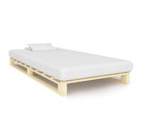 vidaXL Giroletto in Pallet di Legno Massello di Pino 90x200 cm